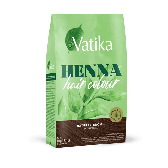 Vatika Henna Hair Colour - Natural Brown 60g