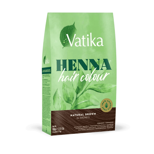 Vatika Henna Hair Colour - Natural Brown 60g
