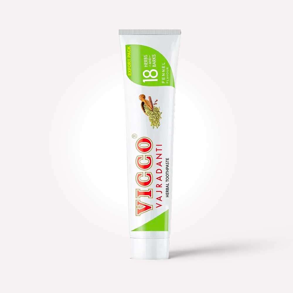 VICCO Vajradanti Herbal Tooth Paste Saunf Flavour 180g - Namma Markt