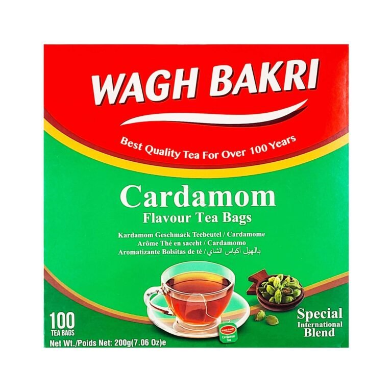 Wagh Bakri Cardamon Flavour Tea Bags 100 bags 200g