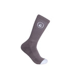Cotton Crew Socks Logo grey