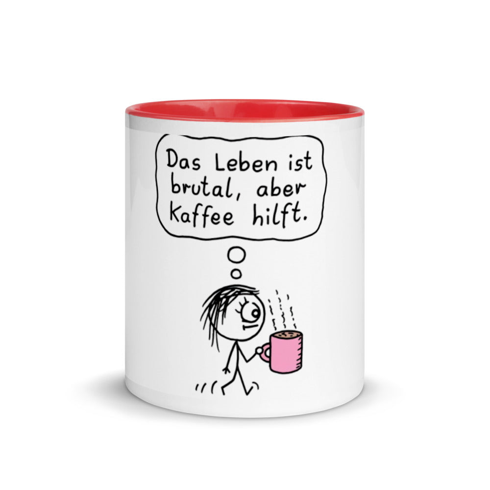 Das Leben Ist Brutal Tasse