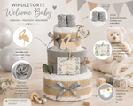 Neutrale Windeltorte Storch