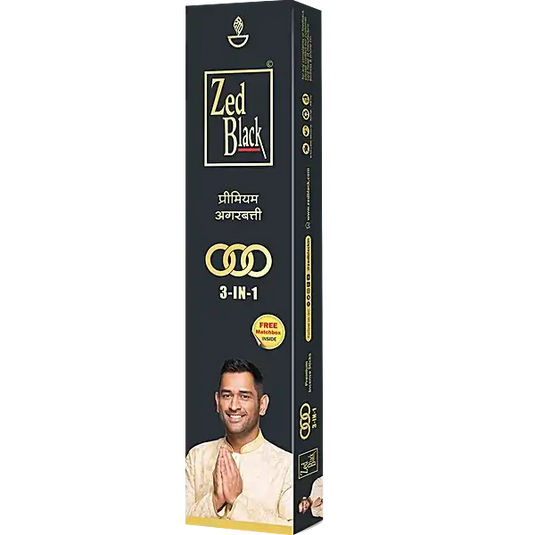 Zed Black Premium Incense Sticks 3 in 1 (Medium) - Namma Markt