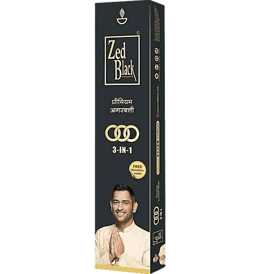 Zed Black Premium Incense Sticks 3 in 1 (Medium) - Namma Markt