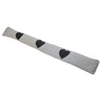 Zugluftstopper Windstopper Türdichtung Türvorleger Stern grau 90x10 cm