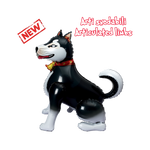 Airwalker Folienballon "Husky schwarz" | 110cm