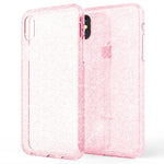NALIA Handyhülle kompatibel mit iPhone XS Max, Glitzer Ultra-Slim Silikonhülle Case Backcover Schutzhülle, Glitter Sparkle Handy-Tasche Bumper Cover, Dünnes Bling Strass Etui Hülle