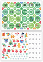 DIY Adventskalender zum Befüllen 25 Kraftpapiertüten + Zahlen & Sticker
