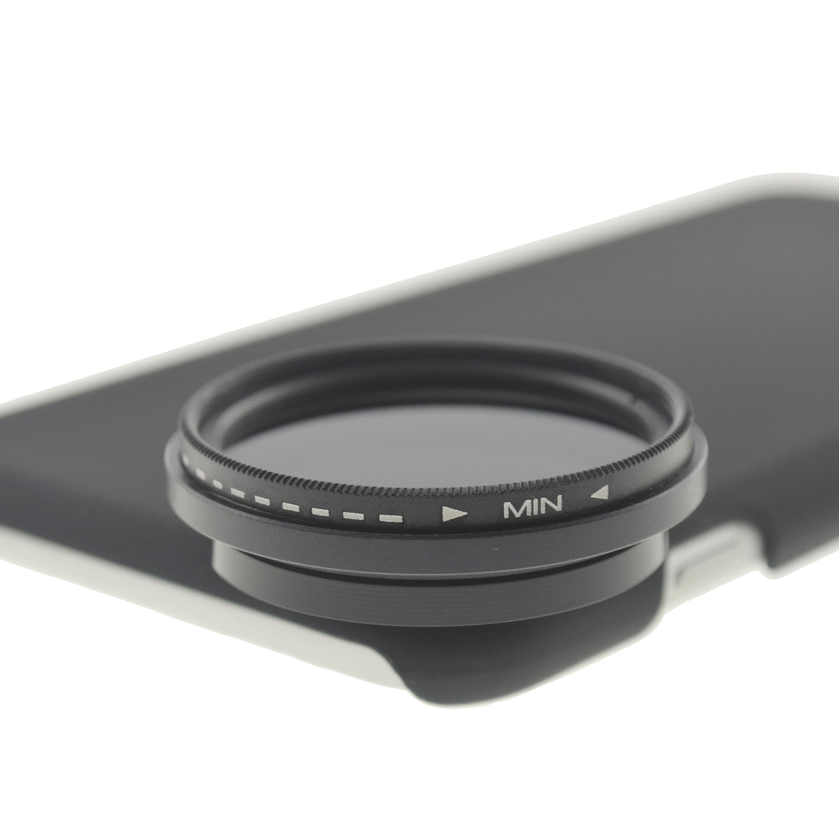 ND Filter 37 mm Set Neutraldichtefilter Graufilter mit Hülle für iPhone XS Max | System-S