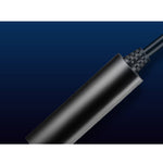 USB 3.1 Kabel 8 m Typ C Stecker zu 3.0 Typ A Stecker Schraube in Schwarz | System-S