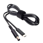 USB 3.1 Kabel 145 cm Typ C Stecker zu DC 20 V 7,4 x 5,0 mm Stecker | System-S