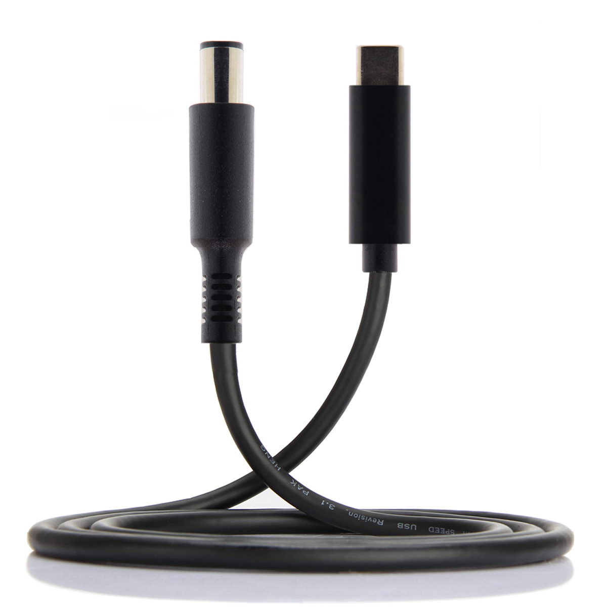 USB 3.1 Kabel 145 cm Typ C Stecker zu DC 20 V 7,4 x 5,0 mm Stecker | System-S