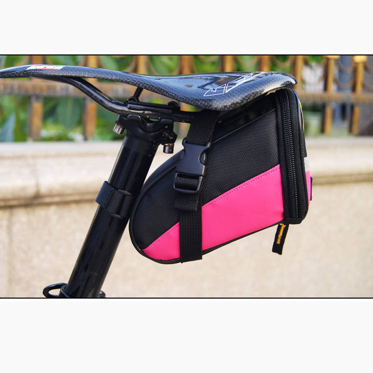Fahrrad Sattel Tasche Halterung Befestigung wasserfest in Hellblau | System-S