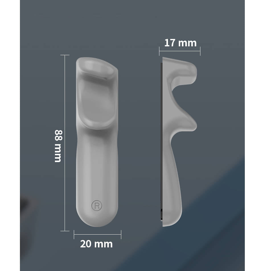 Anti Rutsch Silikon Griff Handauflage ergonomisch für Tablet Gaming in Grau | System-S