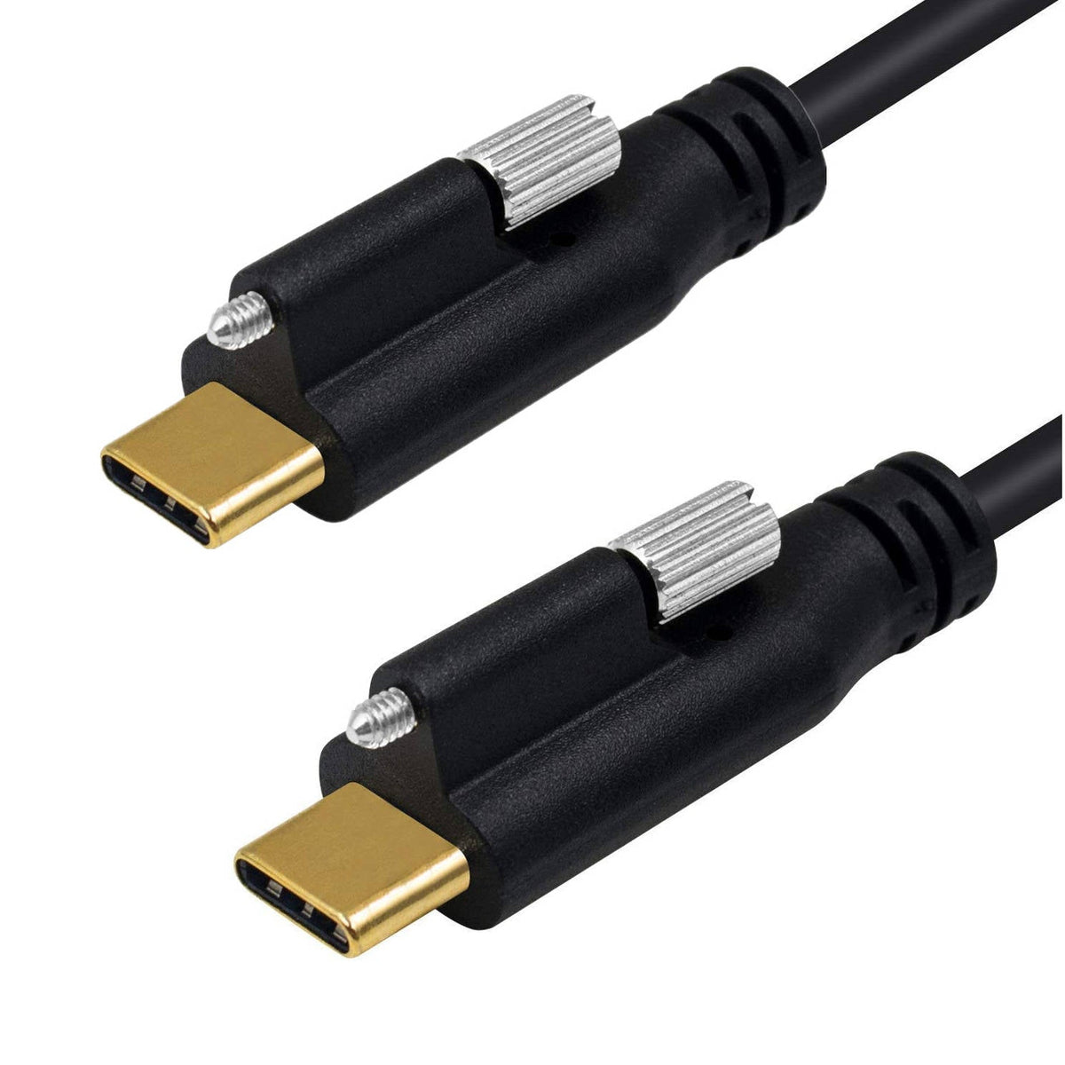 USB 3.1 Gen 2 Kabel 30 cm Typ C Stecker zu Stecker Panel Mount 10 Gbit/s 100W | System-S