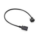 USB 3.1 Kabel 30 cm Typ C Stecker zu 2.0 Micro B Buchse 180° U Turn Winkel Adapter | System-S