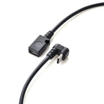USB 3.1 Kabel 30 cm Typ C Stecker zu 2.0 Micro B Buchse 180° U Turn Winkel Adapter | System-S
