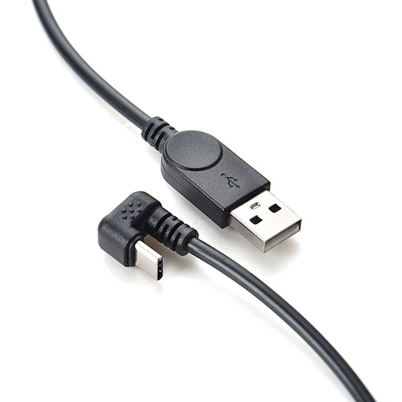 USB 3.1 Kabel 150 cm Typ C Stecker zu 2.0 A Stecker 180° U Turn Winkel | System-S