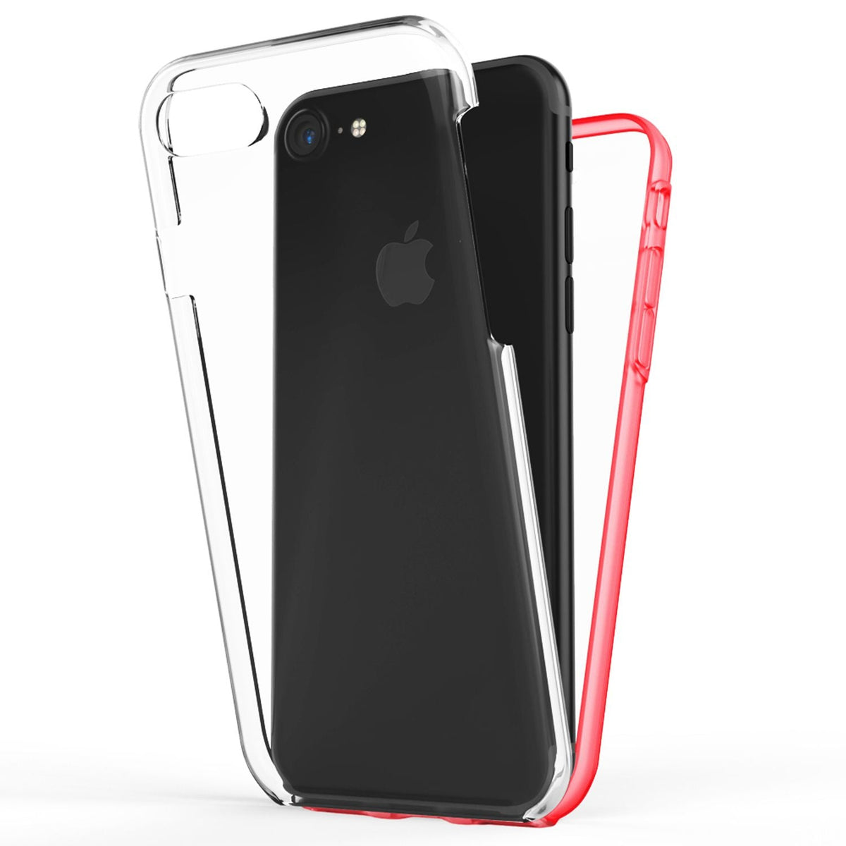 NALIA 360° Hülle für iPhone 7 / 8 / SE 2020 / SE 2022 – Vorne & Hinten Schutz – 360GUARD (Full-Body Case) – Marke aus Berlin