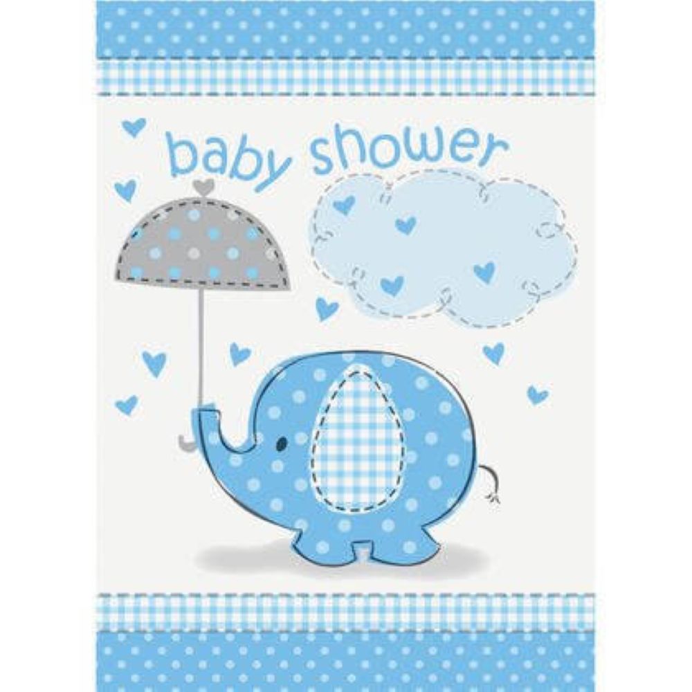 Elephant Blau Einladung | 8 Stück