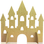 Tischaufsteller Märchenschloss ca. 35cm Gold