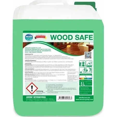 Arcora WOOD SAFE WISCHPFLEGE ZUR UNTERHALTSREINIGUNG UND PFLEGE VON GEÖLTEN ODER ÖL/WACHS- GRUNDIERTEN HOLZ- UND PARKETTBÖDEN