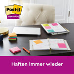 Post-it® Super Sticky Notes, 76 mm x 127 mm, 90 Blatt/Block, 100% PEFC