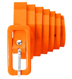 Neon Lack Gürtel für Damen 111,0 x 1,5 cm | Orange