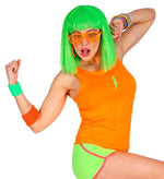 Tank Top | Neon Orange - 80er Jahre Disco Kostüm