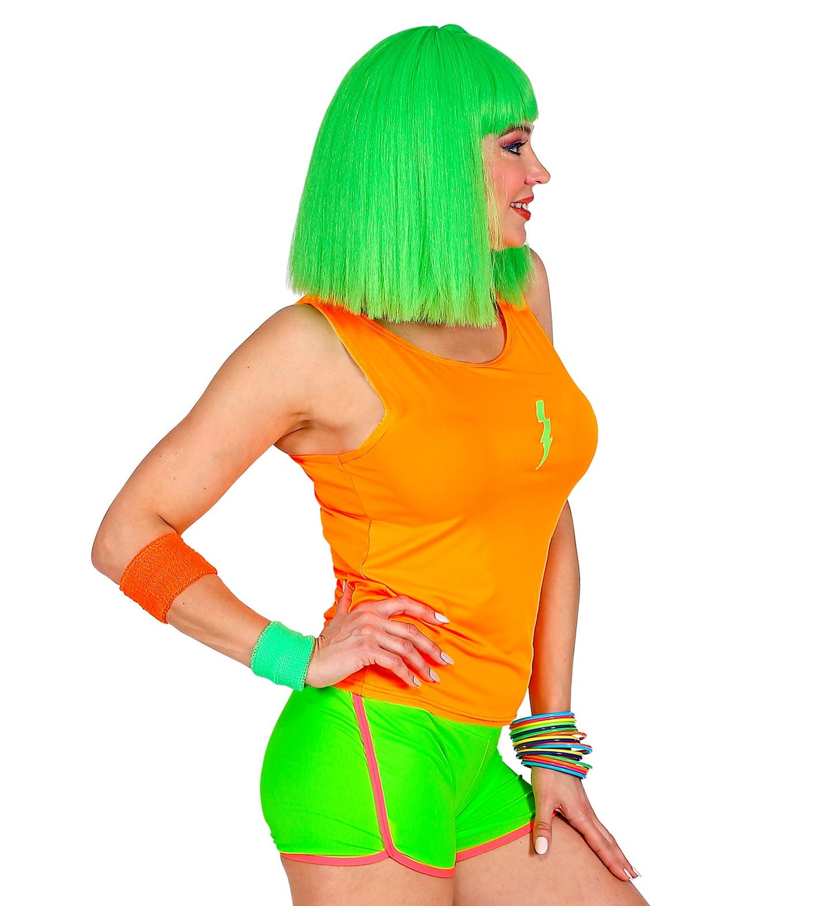 Tank Top | Neon Orange - 80er Jahre Disco Kostüm