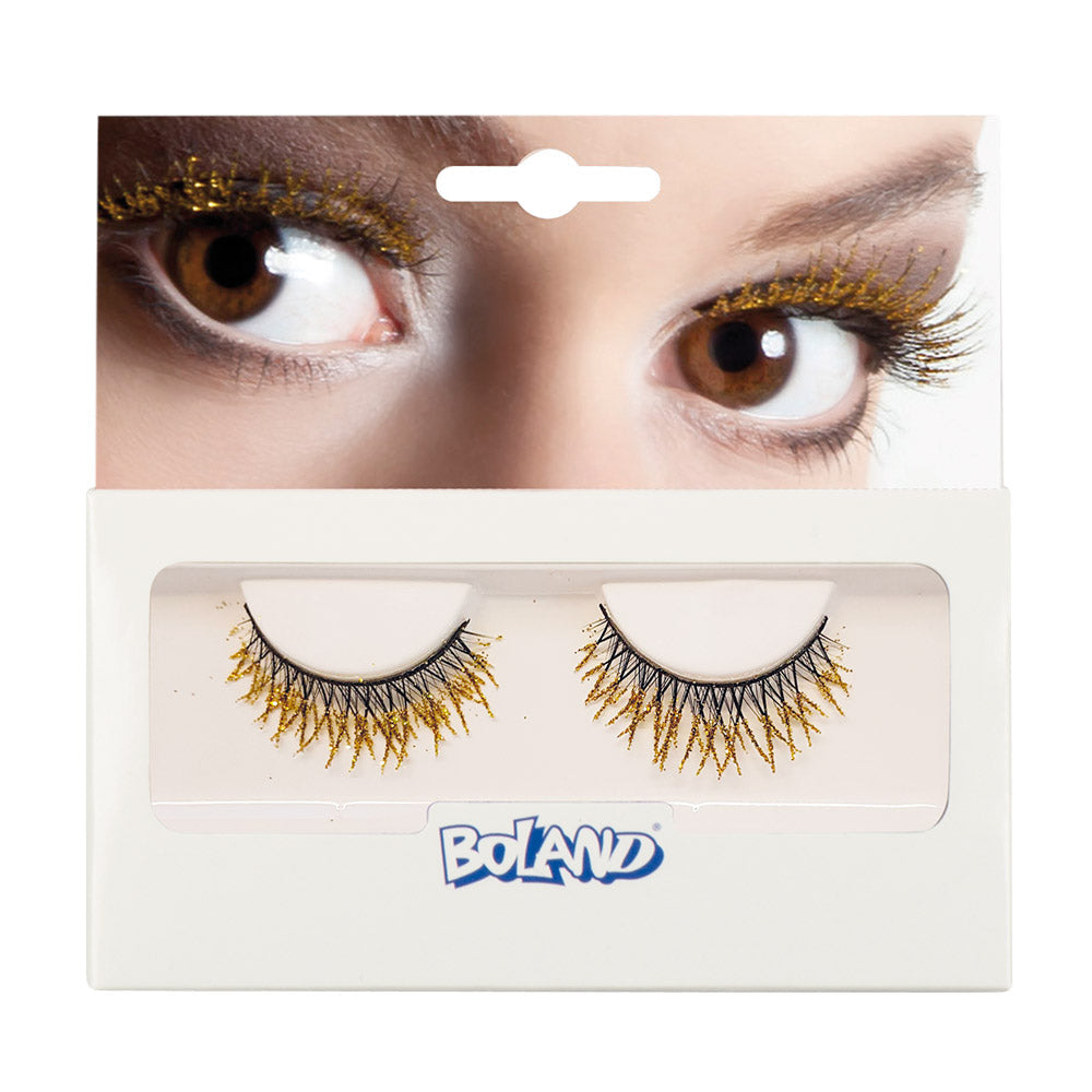 Künstliche Wimpern Glitter | Gold