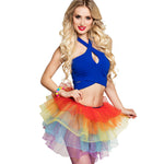 Petticoat für Damen | Regenbogen Tütü