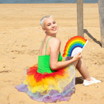 Petticoat für Damen | Regenbogen Tütü
