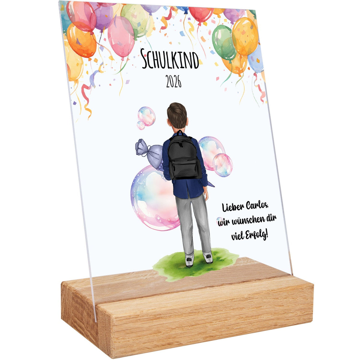 Acrylglas mit Konfiguration - Einschulung