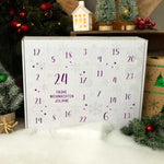 Personalisierter DIY Adventskalender mit Nummern Design zum selbst Befüllen