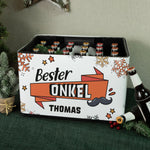DIY Bierkasten Banderole mit 24 Deckelaufklebern - Bester Onkel