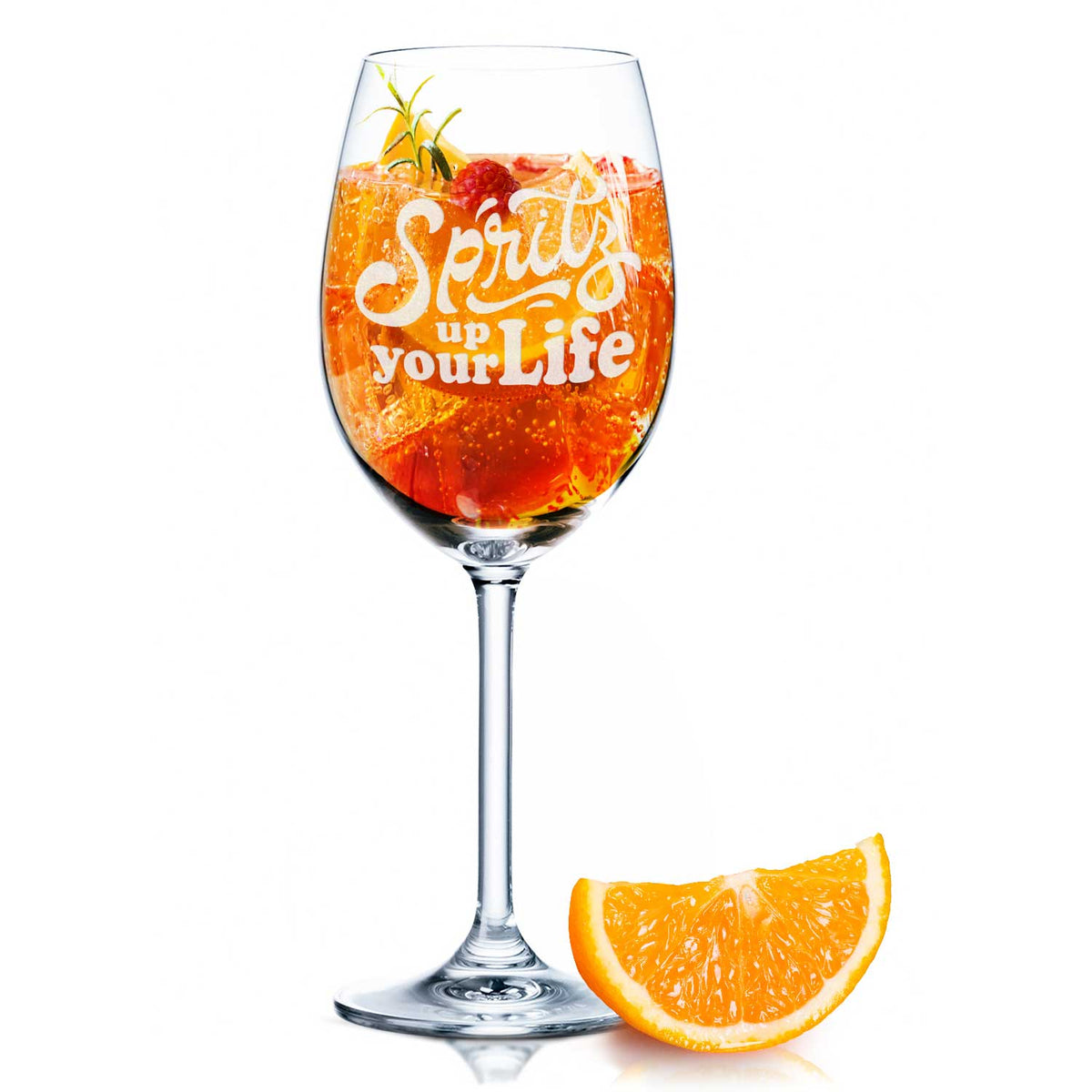 Stölzle Lausitz Weinglas mit Gravur - "Spritz up your Life"