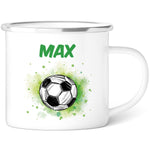 Emaille Tasse für Kinder - Personalisiert mit Namen & 8 liebevollen Motiven