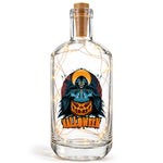 Flaschenlicht mit LED-Lichterkette im Halloween Reaper UV Design