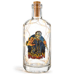 Flaschenlicht mit LED-Lichterkette im Halloween Slasher UV Design
