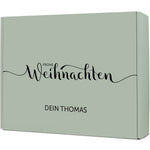 Personalisierte DIY Geschenkbox - Frohe Weihnachten mit Wunschtext