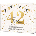 Personalisierte DIY Geschenkbox - Gold mit Wunschtext