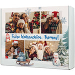 Personalisierte DIY Geschenkbox mit 4 Fotos & Wunschtext