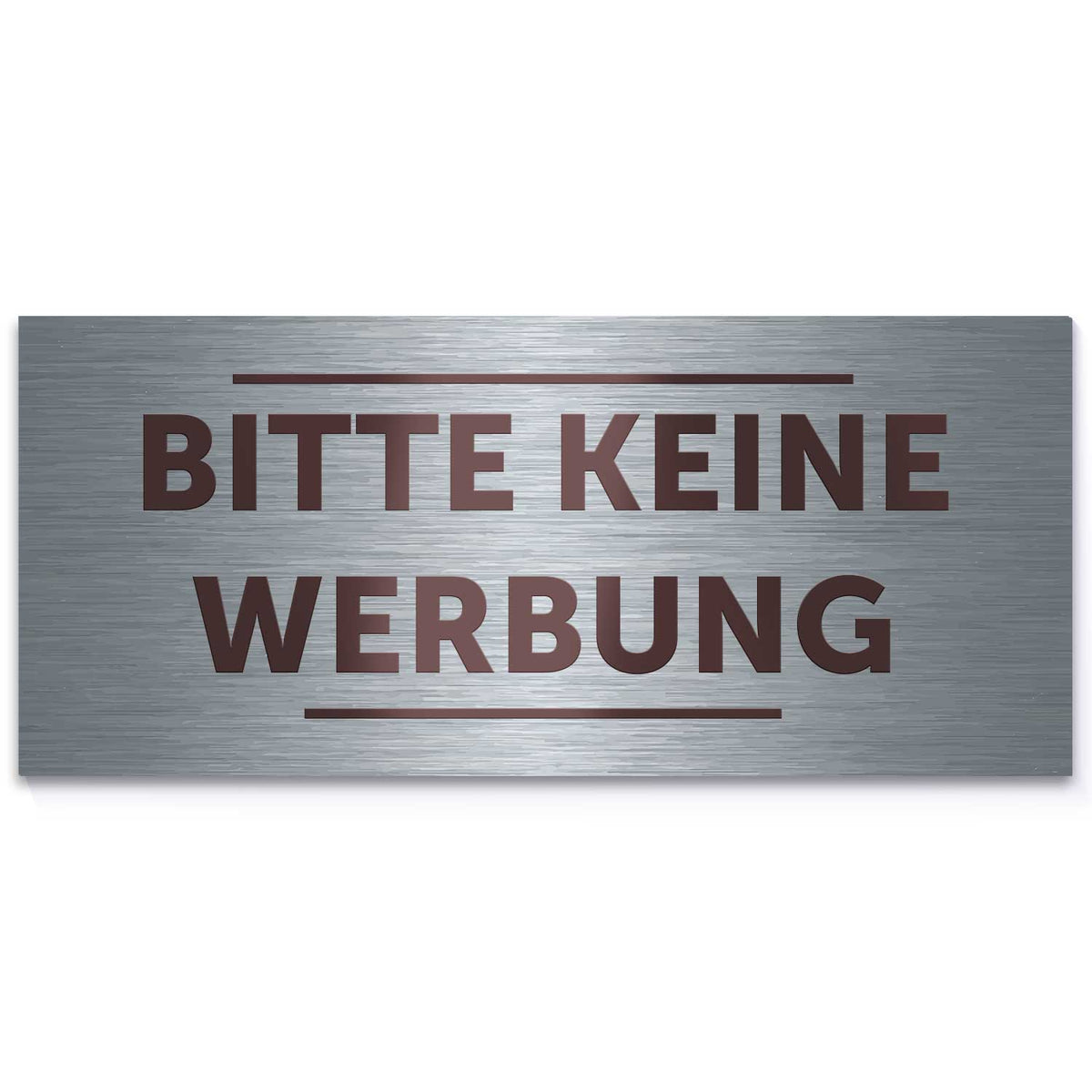 Graviertes Edelstahl Türschild