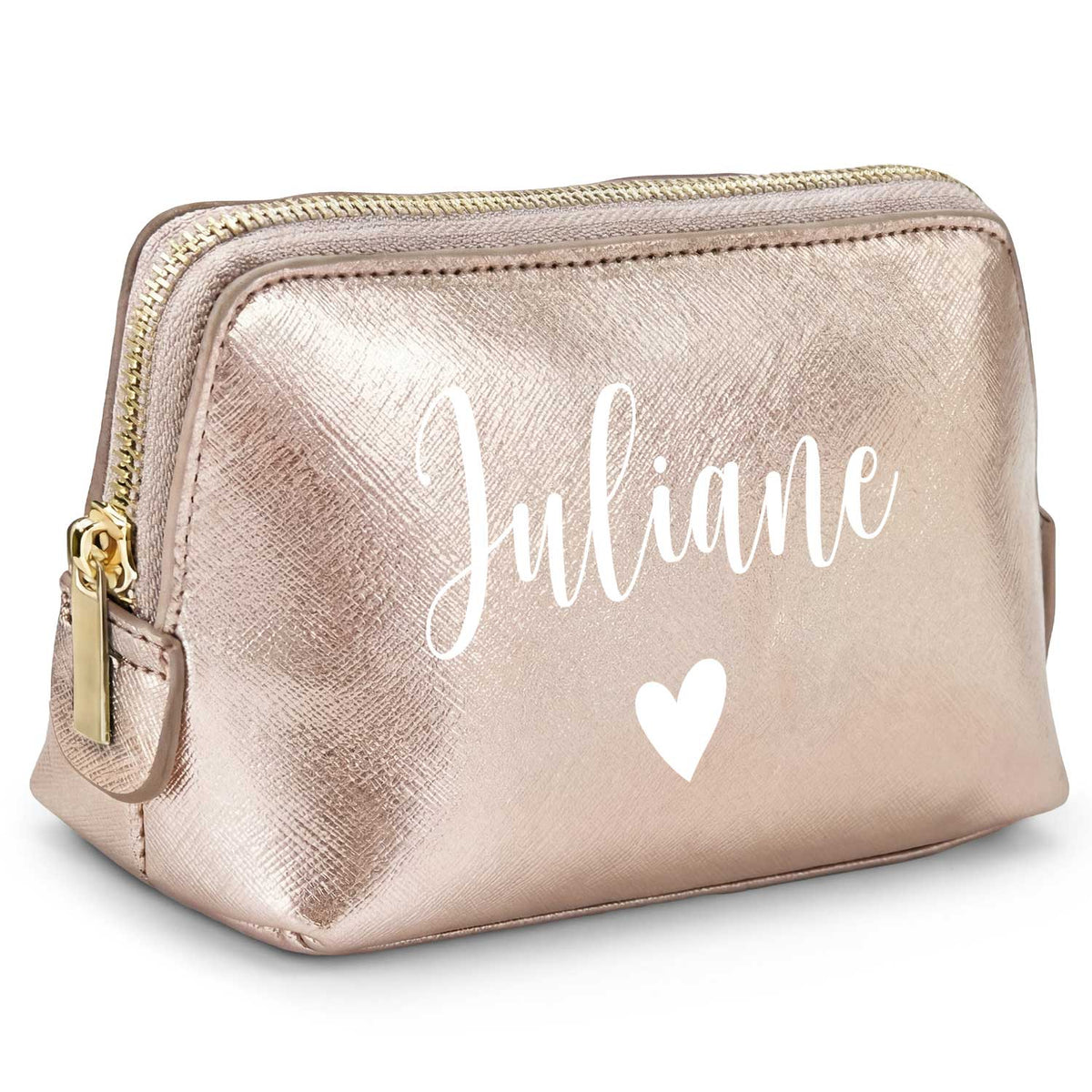 Personalisierte Leder Kosmetiktasche mit Name für Kosmetik & MakeUp Namma Markt