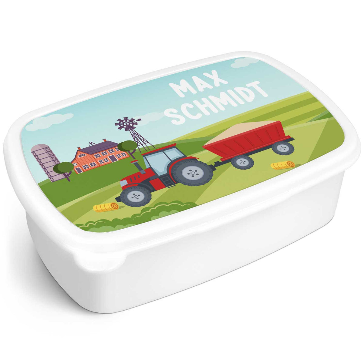 Bedruckte Lunchbox für Kinder - Traktor