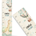 Messlatte mit Namen für Kinder im Giraffe Design Namma Markt