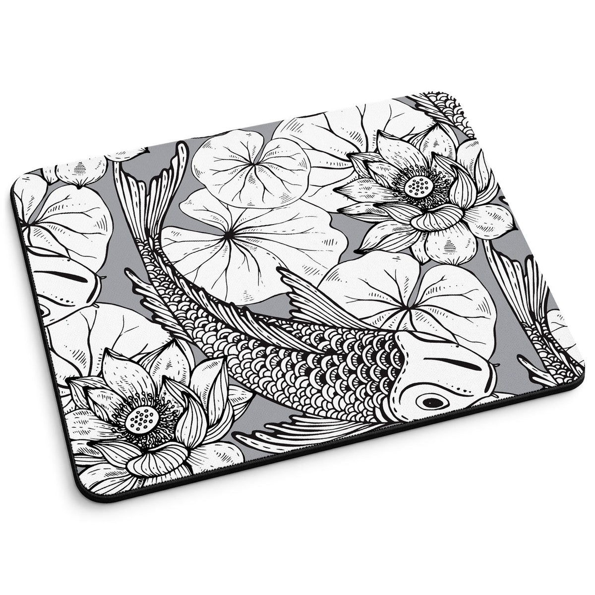Bedrucktes Mousepad im Koi Design