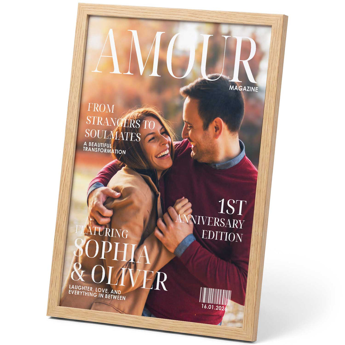 Personalisiertes Poster - Love Magazine - Personalisiertes Geschenk mit Foto